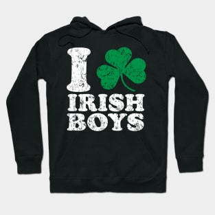 I Love Shamrock Irish Boys Hoodie